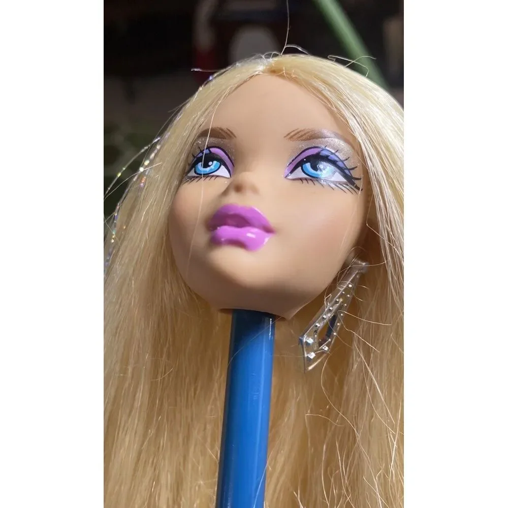 Barbie My Scene Bling Nights Kennedy Doll Glitter Streak Hair HTF Rare Head Only